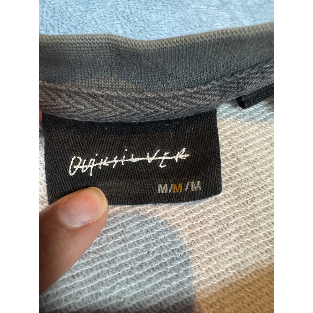 Quiksilver Abstract Geometric Print Crewneck Sweatshirt M Gray Washed Tribal - Picture 6 of 8
